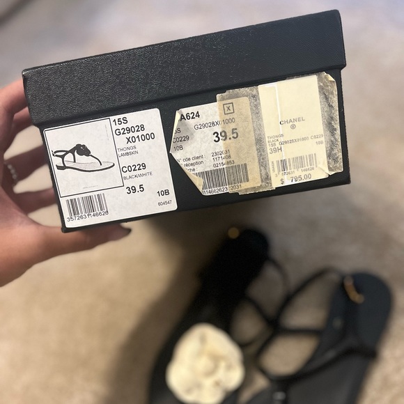 Authentic Chanel Camellia Sandals - Picture 3 of 10